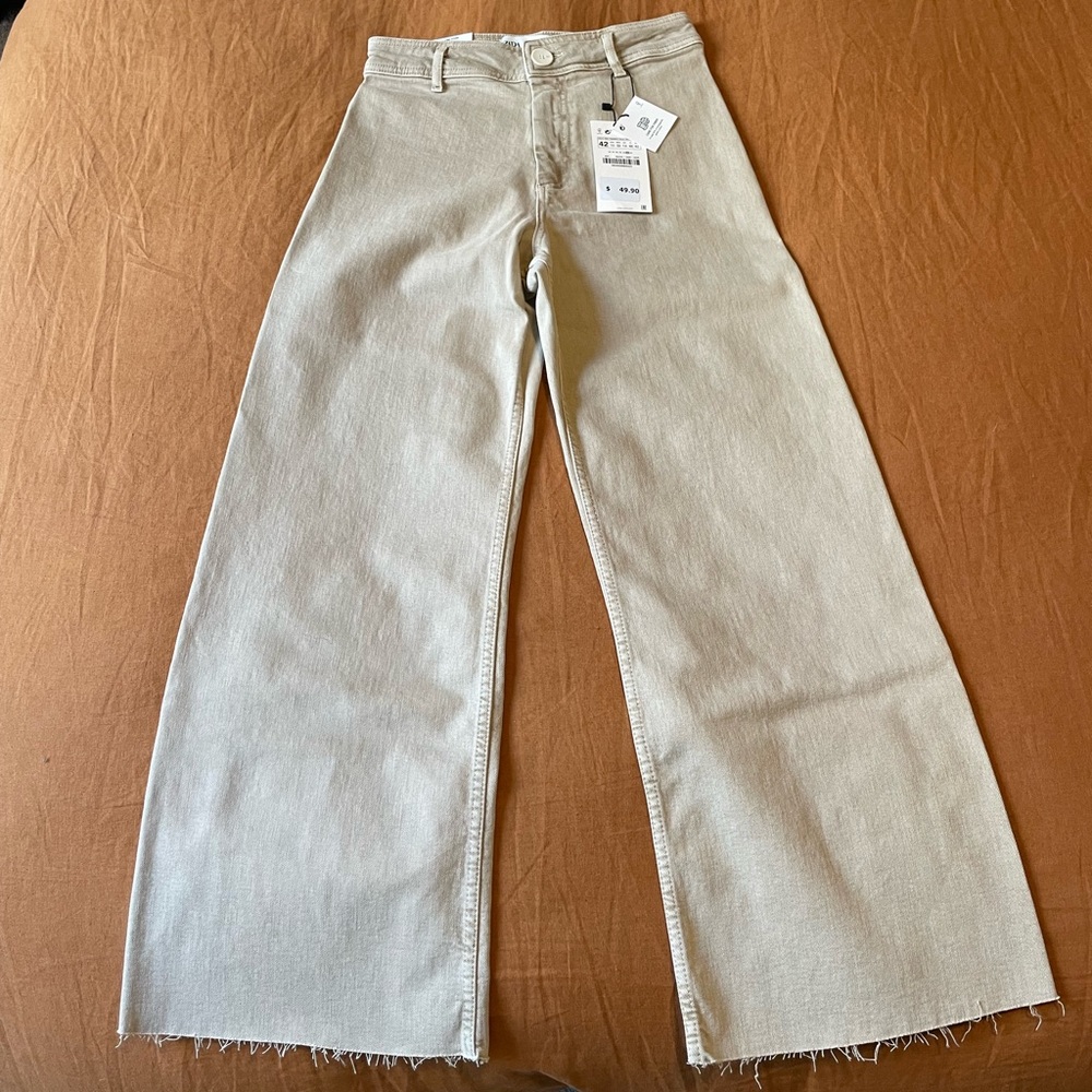 NWT Zara Marine Straight Size 10 pants